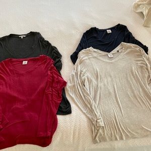 CAbi long sleeved T’s. All size “M”